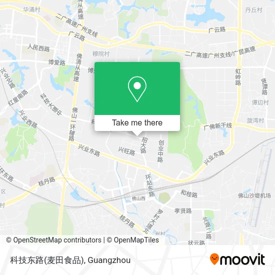 科技东路(麦田食品) map