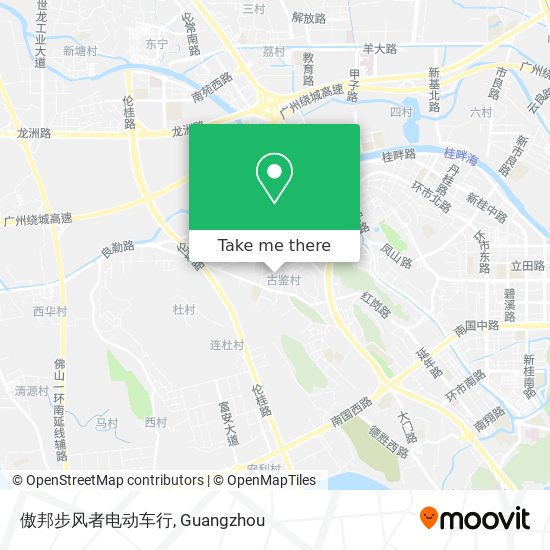 傲邦步风者电动车行 map