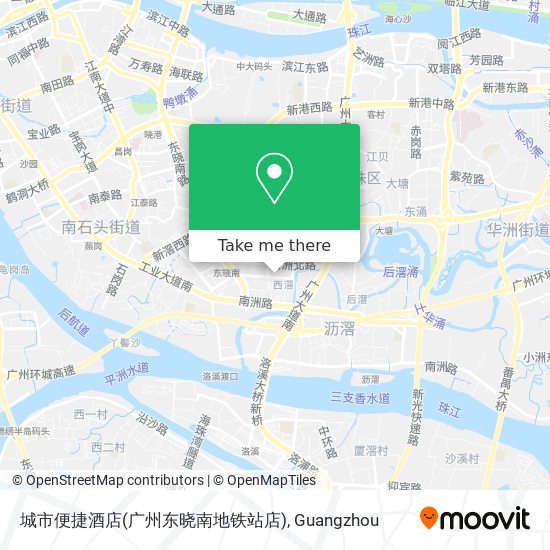 城市便捷酒店(广州东晓南地铁站店) map