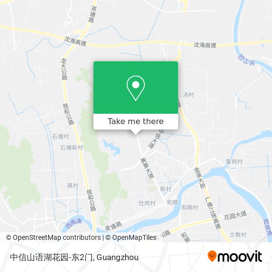 中信山语湖花园-东2门 map
