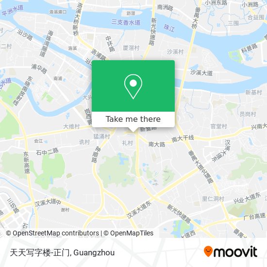 天天写字楼-正门 map