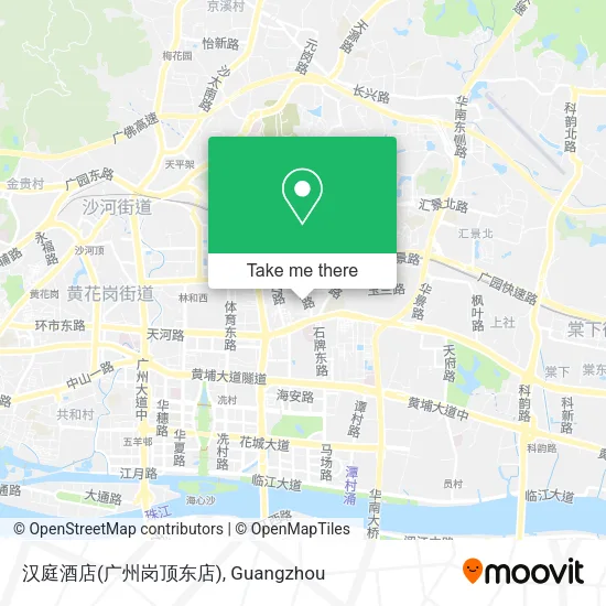 汉庭酒店(广州岗顶东店) map