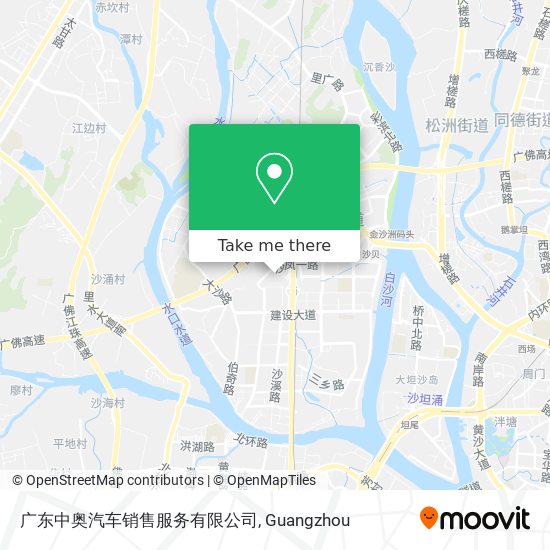 广东中奥汽车销售服务有限公司 map