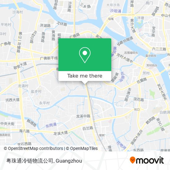 粤珠通冷链物流公司 map