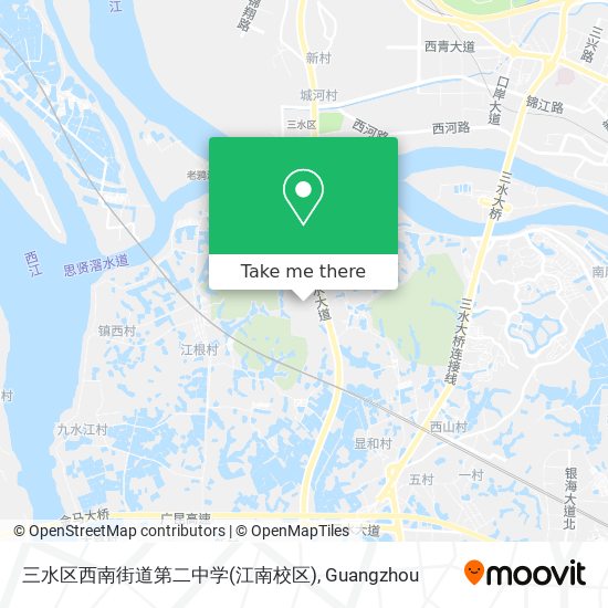 三水区西南街道第二中学(江南校区) map