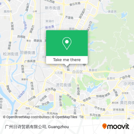 广州日诗贸易有限公司 map