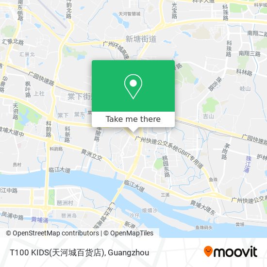 T100 KIDS(天河城百货店) map