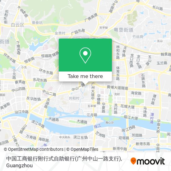 中国工商银行附行式自助银行(广州中山一路支行) map