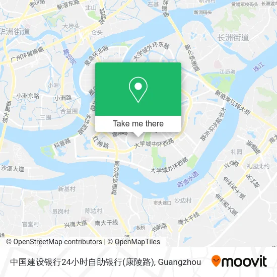 中国建设银行24小时自助银行(康陵路) map