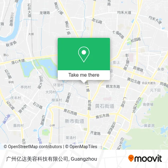 广州亿达美容科技有限公司 map
