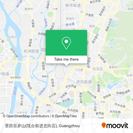 景田百岁山(瑶台前进北街店) map