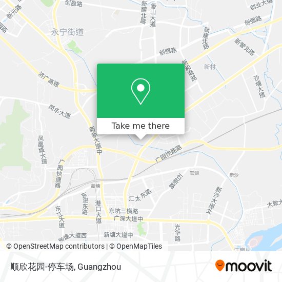顺欣花园-停车场 map
