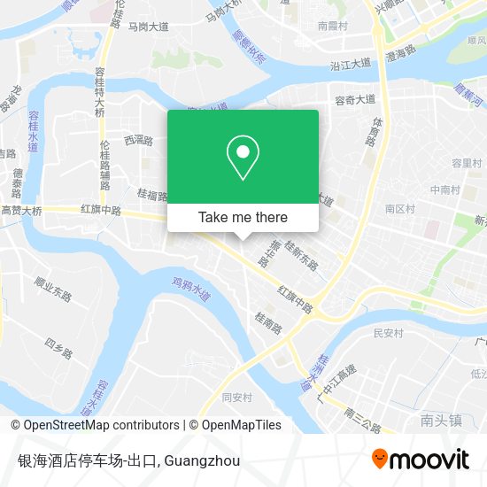 银海酒店停车场-出口 map