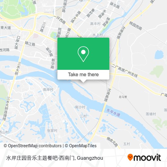 水岸庄园音乐主题餐吧-西南门 map