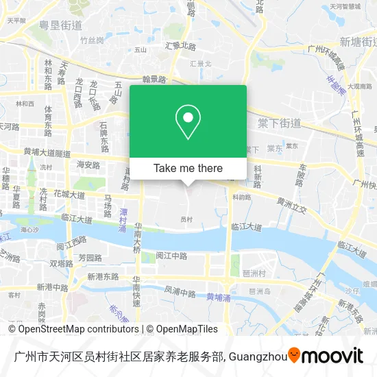 广州市天河区员村街社区居家养老服务部 map