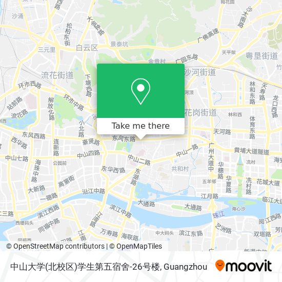 中山大学(北校区)学生第五宿舍-26号楼 map