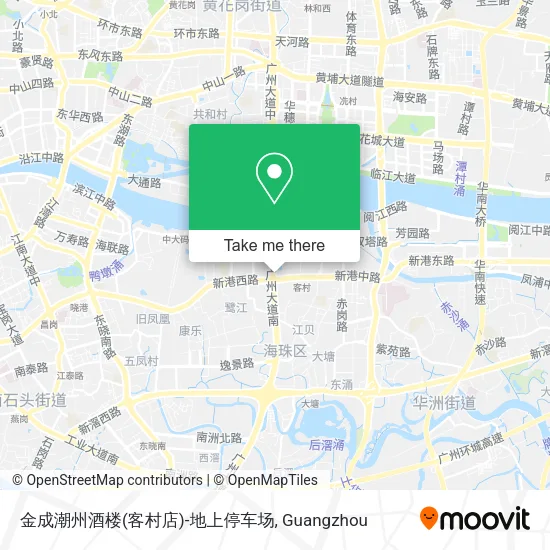 金成潮州酒楼(客村店)-地上停车场 map