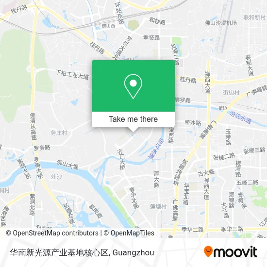 华南新光源产业基地核心区 map