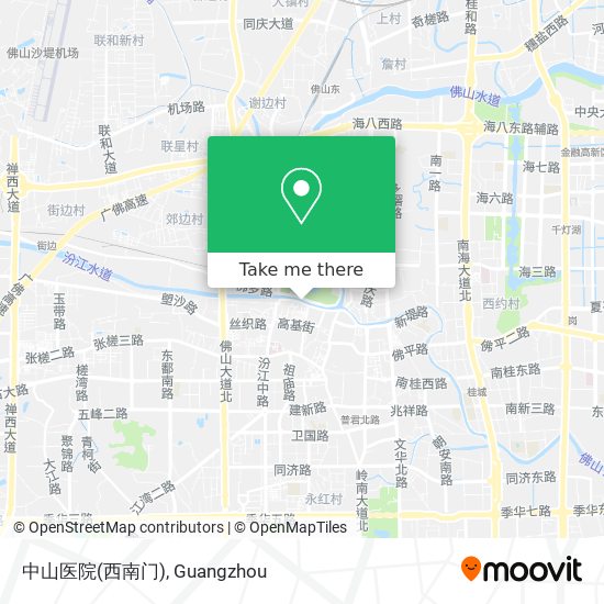中山医院(西南门) map