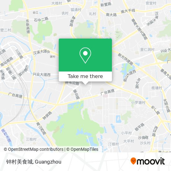 钟村美食城 map