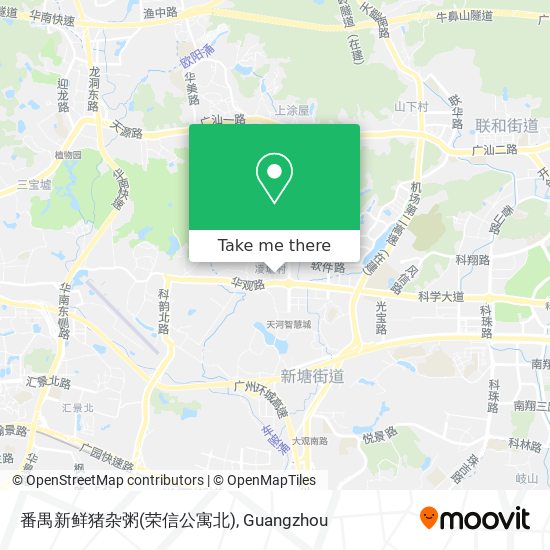 番禺新鲜猪杂粥(荣信公寓北) map
