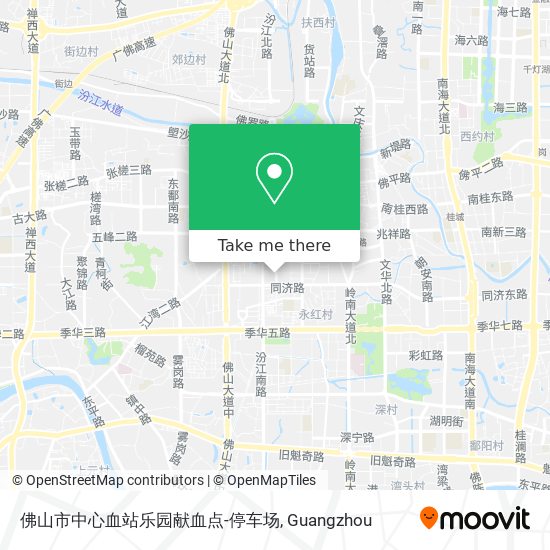 佛山市中心血站乐园献血点-停车场 map