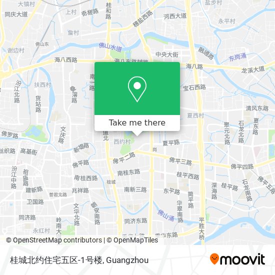 桂城北约住宅五区-1号楼 map