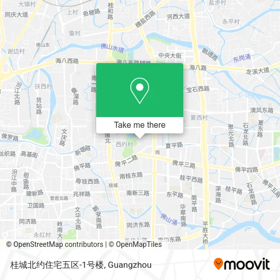 桂城北约住宅五区-1号楼 map
