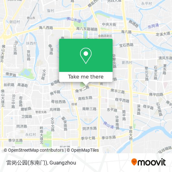 雷岗公园(东南门) map