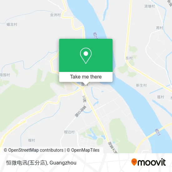恒微电讯(五分店) map