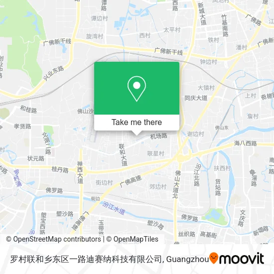 罗村联和乡东区一路迪赛纳科技有限公司 map