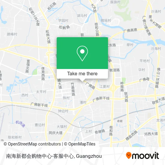 南海新都会购物中心-客服中心 map