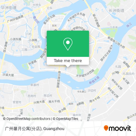 广州馨月公寓(分店) map