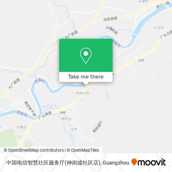 中国电信智慧社区服务厅(神岗墟社区店) map
