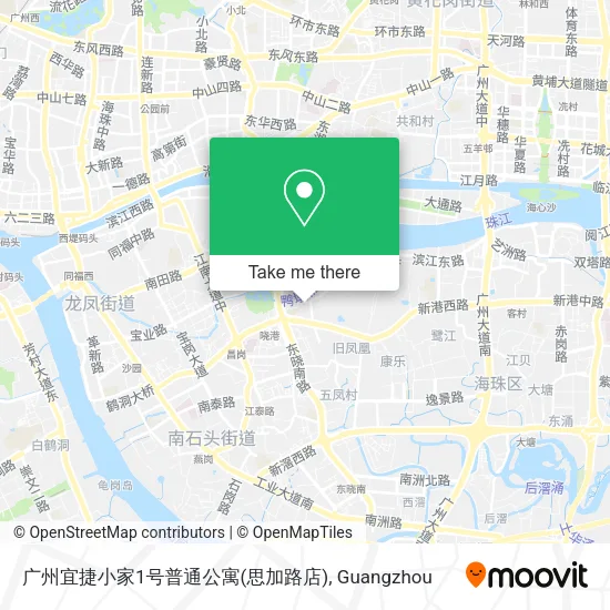广州宜捷小家1号普通公寓(思加路店) map