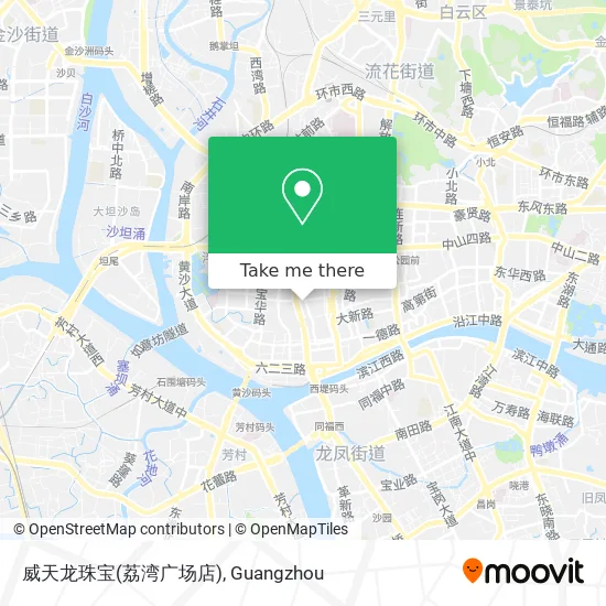 威天龙珠宝(荔湾广场店) map