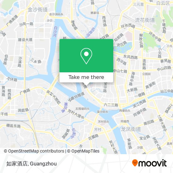 如家酒店 map
