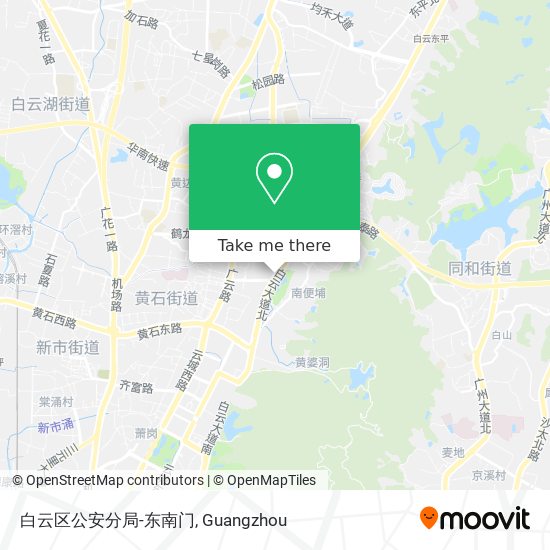白云区公安分局-东南门 map