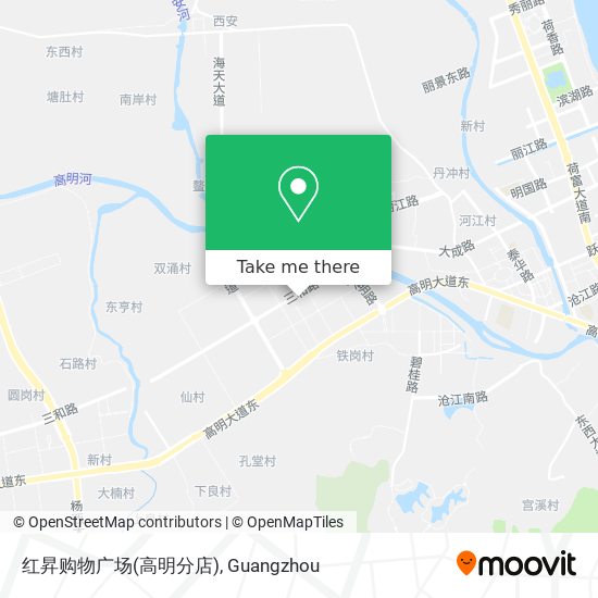 红昇购物广场(高明分店) map