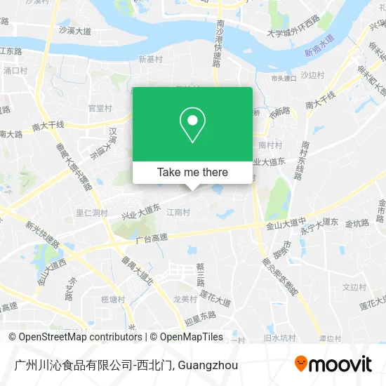 广州川沁食品有限公司-西北门 map