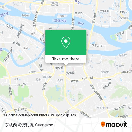 东成西就便利店 map