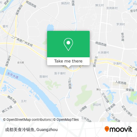 成都美食冷锅鱼 map