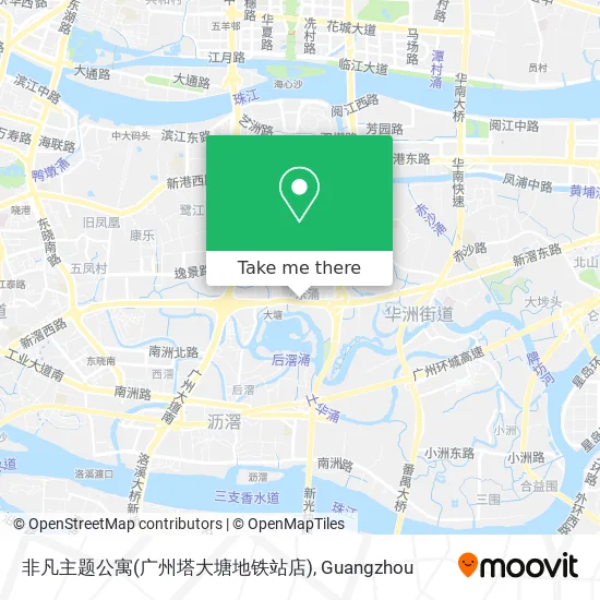 非凡主题公寓(广州塔大塘地铁站店) map