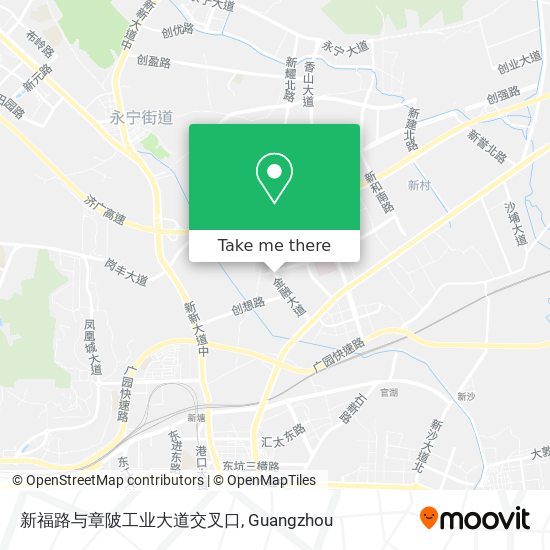 新福路与章陂工业大道交叉口 map