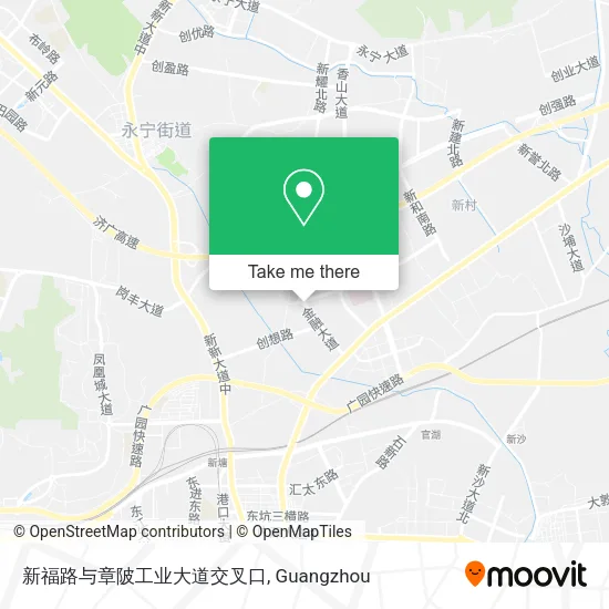 新福路与章陂工业大道交叉口 map