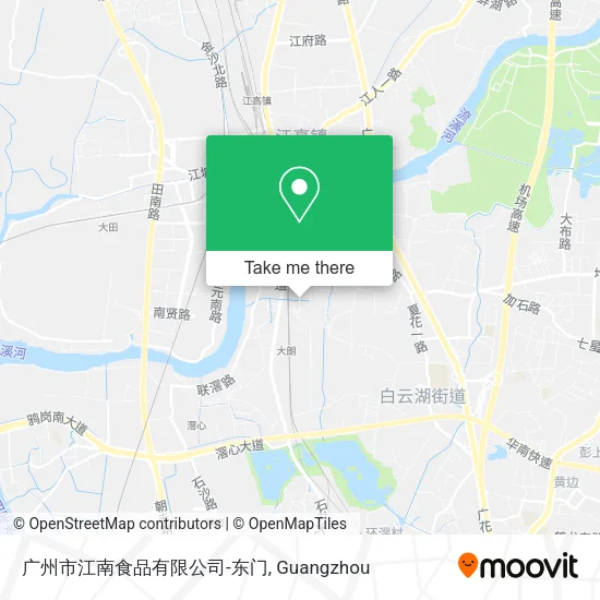 广州市江南食品有限公司-东门 map