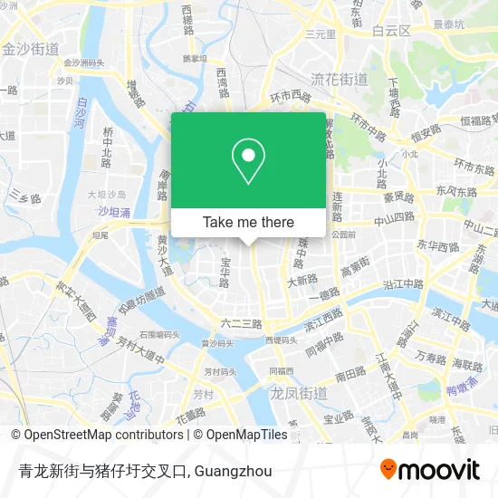 青龙新街与猪仔圩交叉口 map