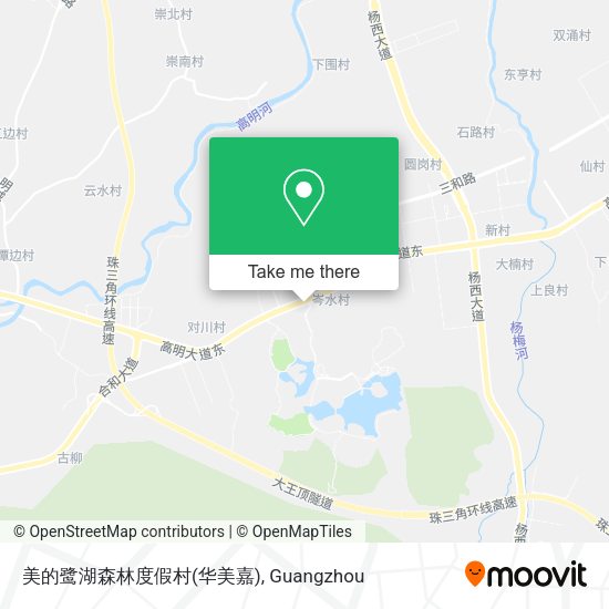 美的鹭湖森林度假村(华美嘉) map