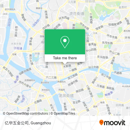 亿华五金公司 map