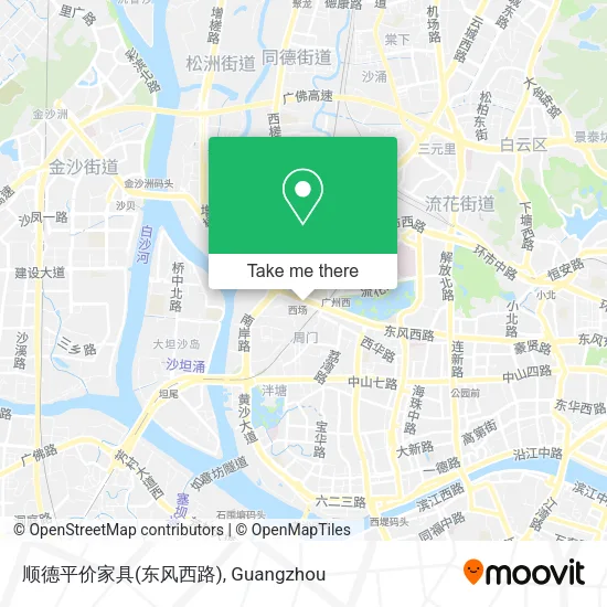 顺德平价家具(东风西路) map